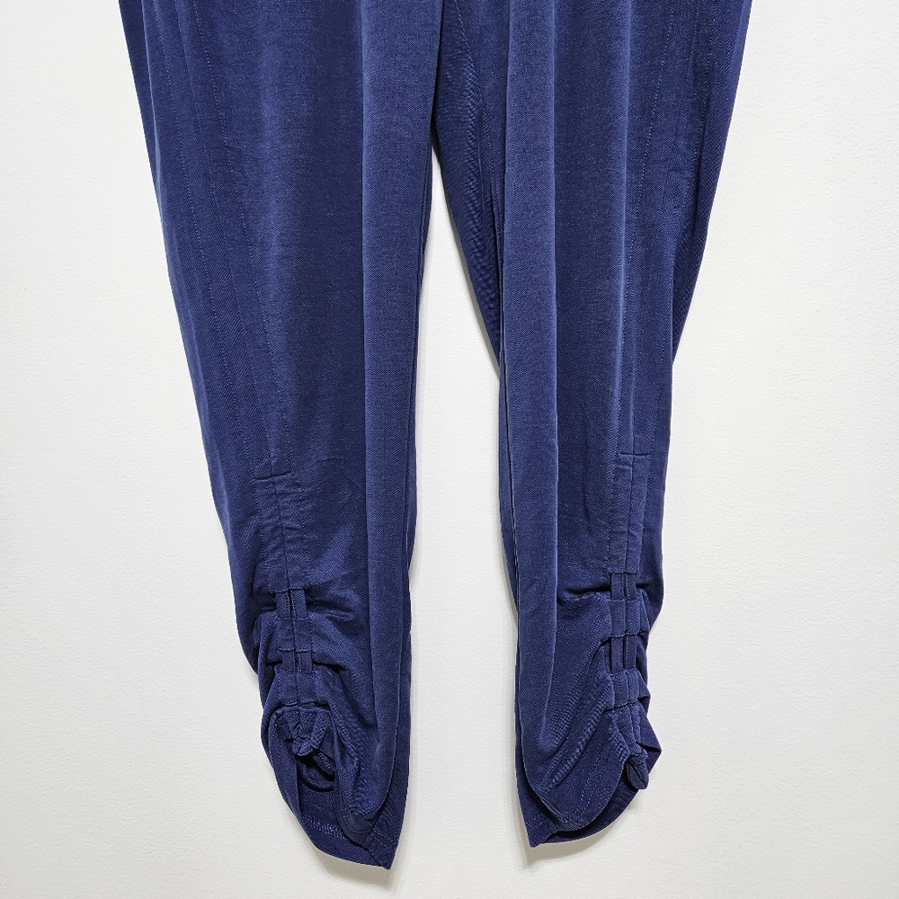 Fabletics‎ Womens Stretch Leggings Joggers Lounge Comfort Pants Pockets Blue XL - Picture 9 of 11